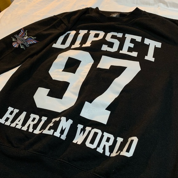 Official Diplomats Dipset Harlem World Crewneck Sweater Camron - Picture 3 of 7